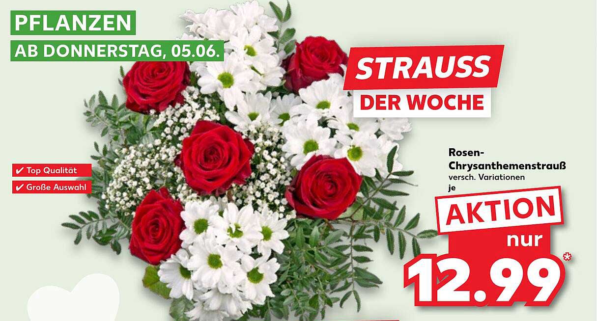Rosen-Chrysanthemenstrauß - Aktion nur 12,99
