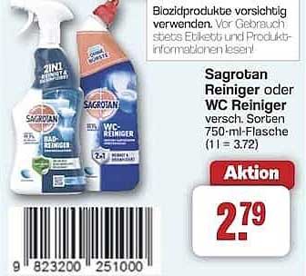 Sagrotan Reiniger oder WC Reiniger, 750-ml-Flasche