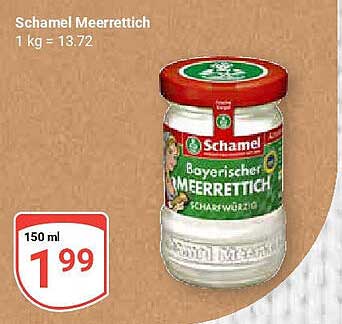 Schamel Bayerischer Meerrettich 150 ml