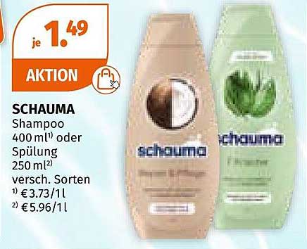 SCHAUMA Shampoo 400 ml oder Spülung 250 ml
