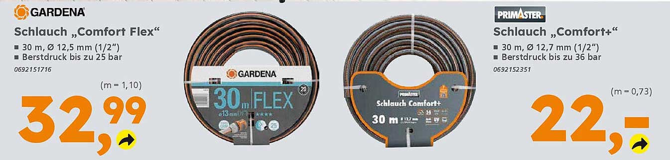 Schlauch „Comfort Flex“ und Schlauch „Comfort+“