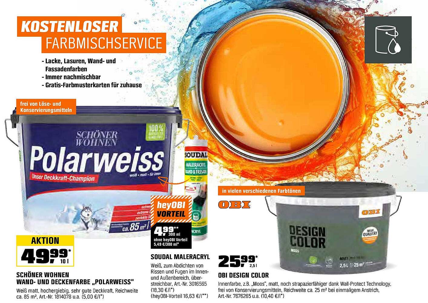 SCHÖNER WOHNEN WAND- UND DECKENFARBE "POLARWEISS"