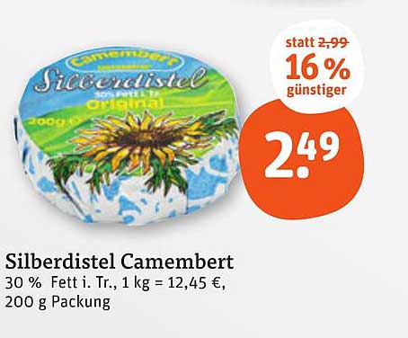Silberdistel Camembert 200 g