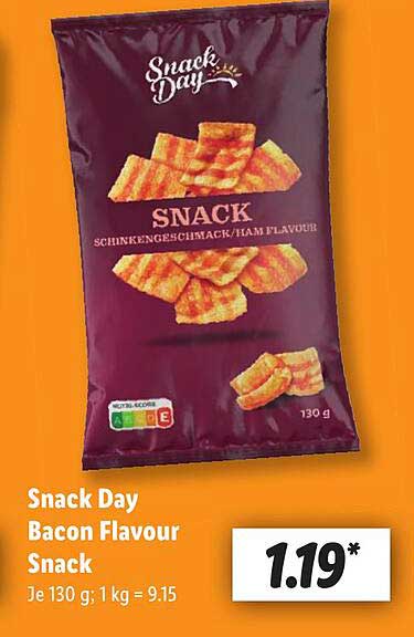 Snack Day Bacon Flavour Snack 130 g