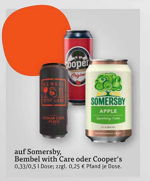 Somersby, Bembel with Care oder Cooper‘s - Erfrischende Genussmomente