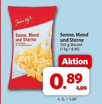 Sonne, Mond und Sterne 100-g-Beutel zum Aktionspreis