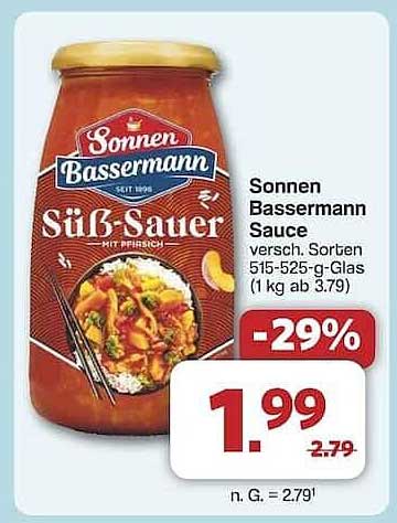 Sonnen Bassermann Süß-Sauer Sauce