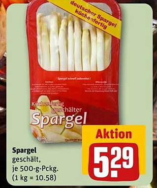 Spargel, geschält, je 500-g-Pckg.