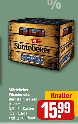 Störtebeker Pilsener oder Bernstein Weizen – Kastenangebot