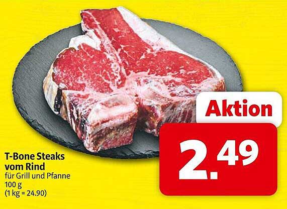 T-Bone Steaks vom Rind