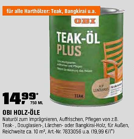 TEAK-ÖL PLUS 750 ML