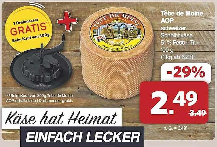 Tête de Moine AOP Schweizer Schnittkäse - 300g