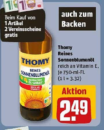 Thomy Reines Sonnenblumenöl, 750 ml