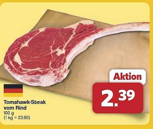 Tomahawk-Steak vom Rind 100 g