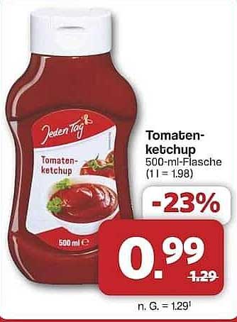 Tomatenketchup 500-ml-Flasche - Jeden Tag