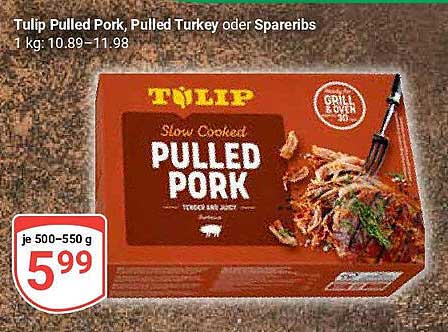 Tulip Pulled Pork, Pulled Turkey oder Spareribs