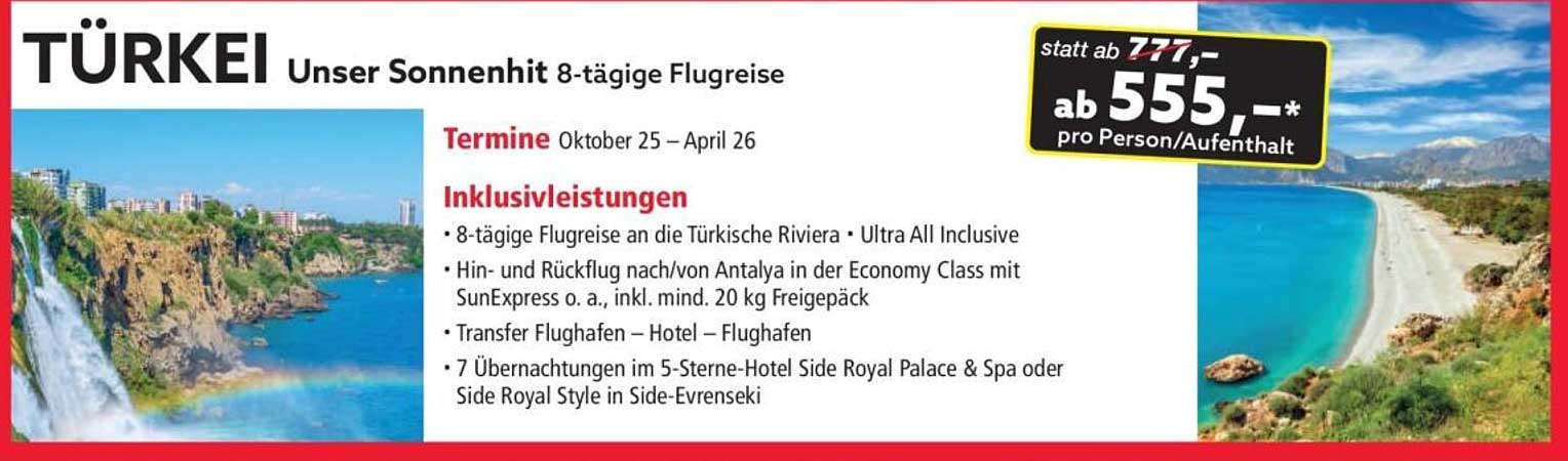 Türkei Unser Sonnenhit 8-tägige Flugreise