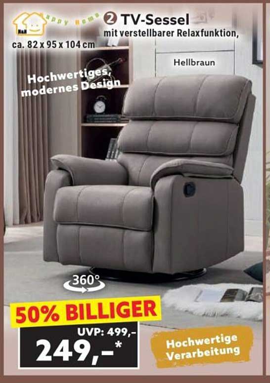 TV-Sessel mit verstellbarer Relaxfunktion