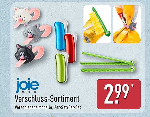 Verschluss-Sortiment von Joie - verschiedene Modelle im 2er-/3er-Set