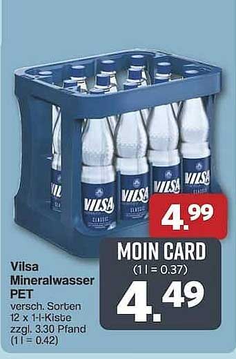 Vilsa Mineralwasser PET 12 x 1,0 l