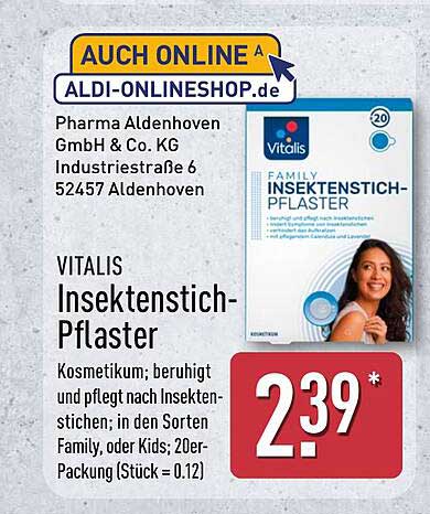 VITALIS Insektenstich-Pflaster