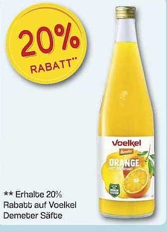 Voelkel Demeter Orangensaft – 20% Rabatt!