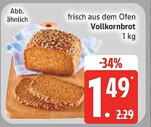 Vollkornbrot frisch aus dem Ofen 1 kg