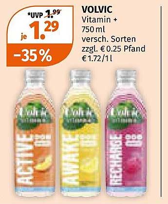 VOLVIC Vitamin + 750 ml – Erfrischung mit Genuss