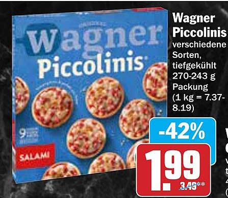 Wagner Piccolinis – Verschiedene Sorten, tiefgekühlt, 270-243 g Packung