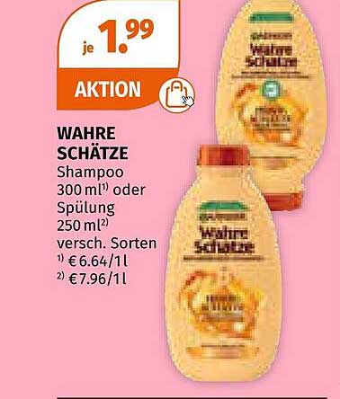WAHRE SCHÄTZE Shampoo 300 ml oder Spülung 250 ml