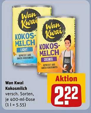 Wan Kwai Kokosmilch - Aktion