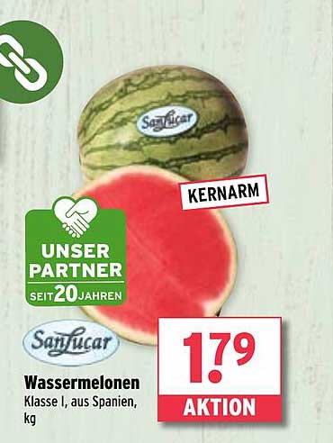 Wassermelonen Klasse I, aus Spanien, kg