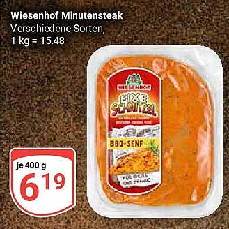 Wiesenhof Minutensteak – Verschiedene Sorten
