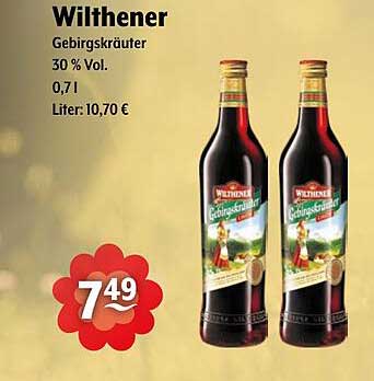 Wilthener Gebirgskräuter 30 % Vol 0,7 l