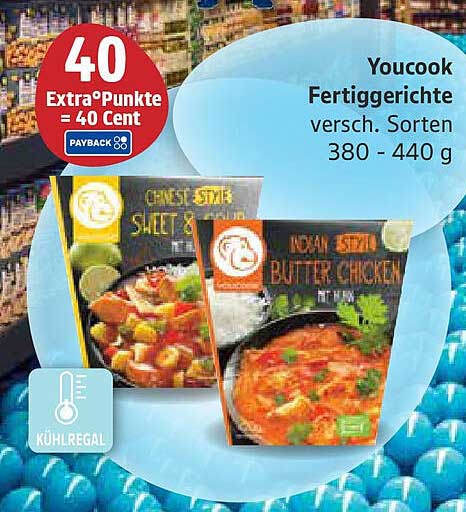 Youcook Fertiggerichte verschiedene Sorten 380 - 440 g