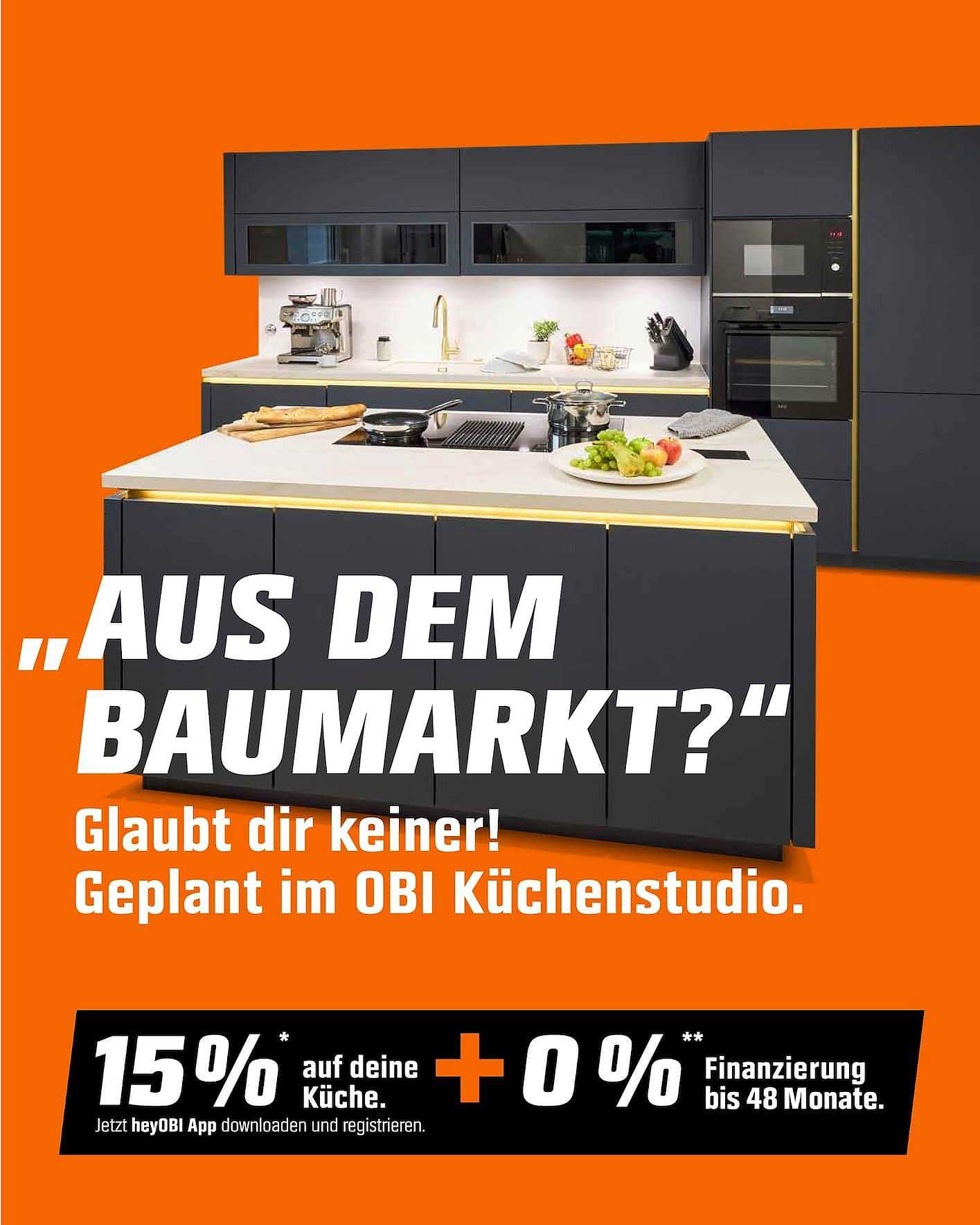 15% auf deine Küche. + 0% Finanzierung bis 48 Monate.