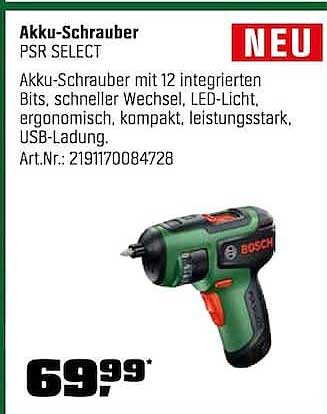 Akku-Schrauber PSR SELECT