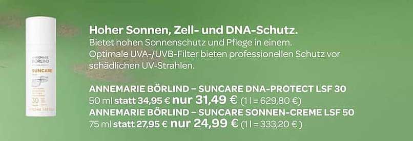 ANNEMARIE BÖRLIND – SUNCARE DNA-PROTECT LSF 30