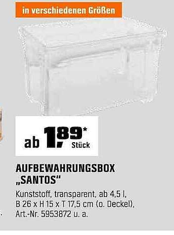 AUFBEWAHRUNGSBOX „SANTOS“