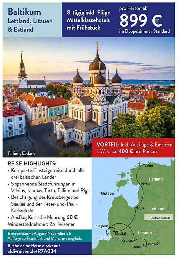 Baltikum Lettland, Litauen & Estland