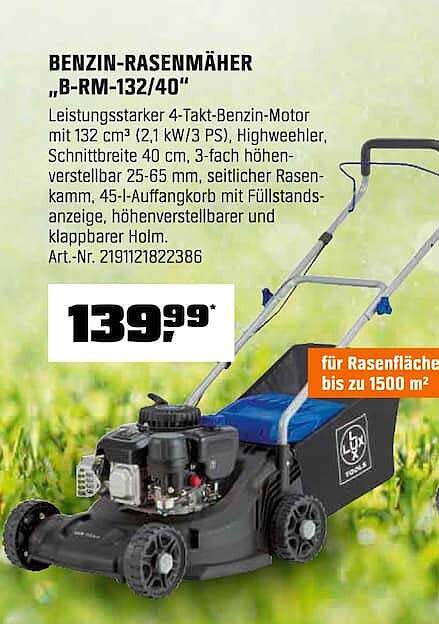 BENZIN-RASENMÄHER „B-RM-132/40“