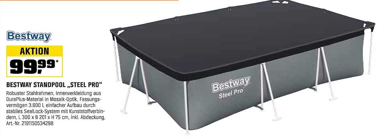 BESTWAY STANDPOOL „STEEL PRO“