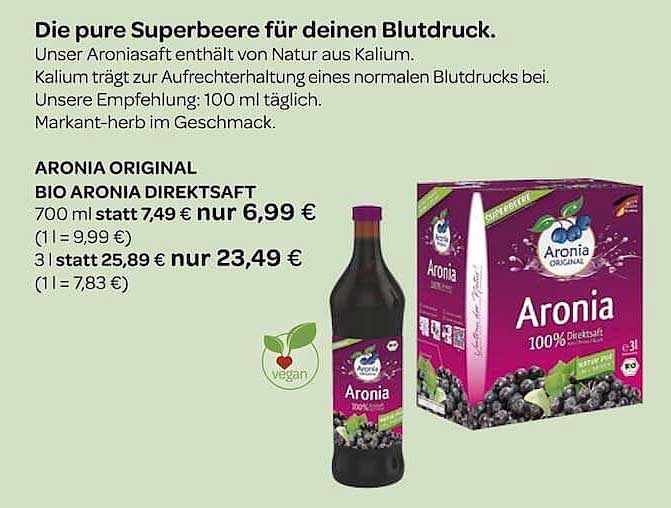 BIO ARONIA DIREKTSAFT