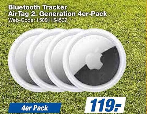 Bluetooth Tracker AirTag 2. Generation 4er-Pack