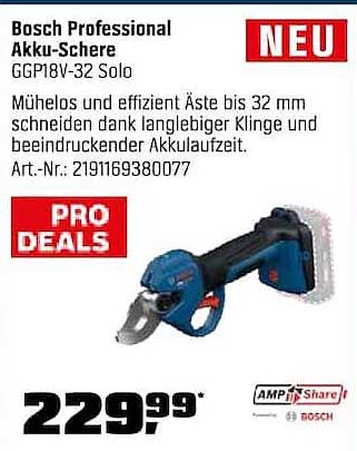 Bosch Professional Akku-Schere GGP18V-32 Solo