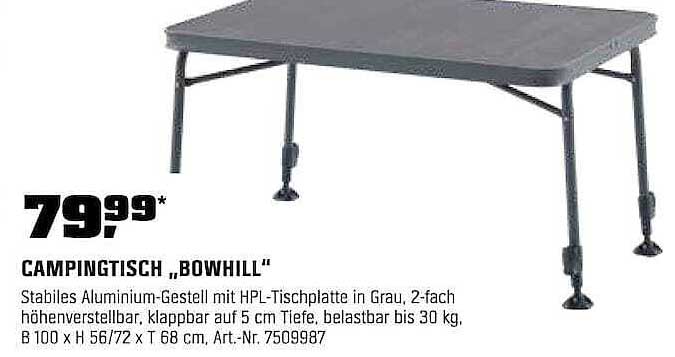 CAMPTINGTISCH „BOWHILL“