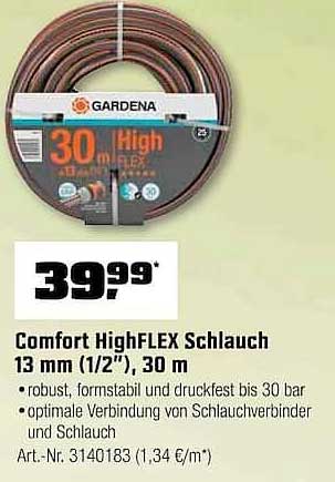 Comfort HighFLEX Schlauch 13 mm (1/2"), 30 m