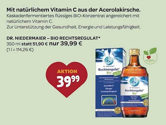 DR. NIEDERMAIER – BIO RECHTSREGULAT*