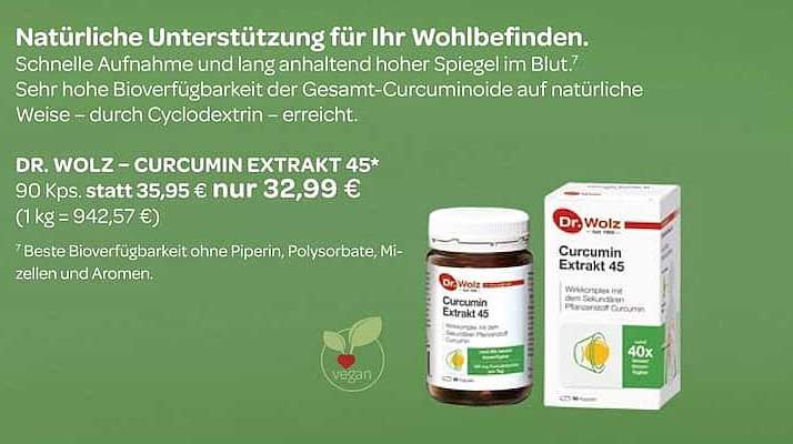 DR. WOLZ – CURCUMIN EXTRAKT 45*