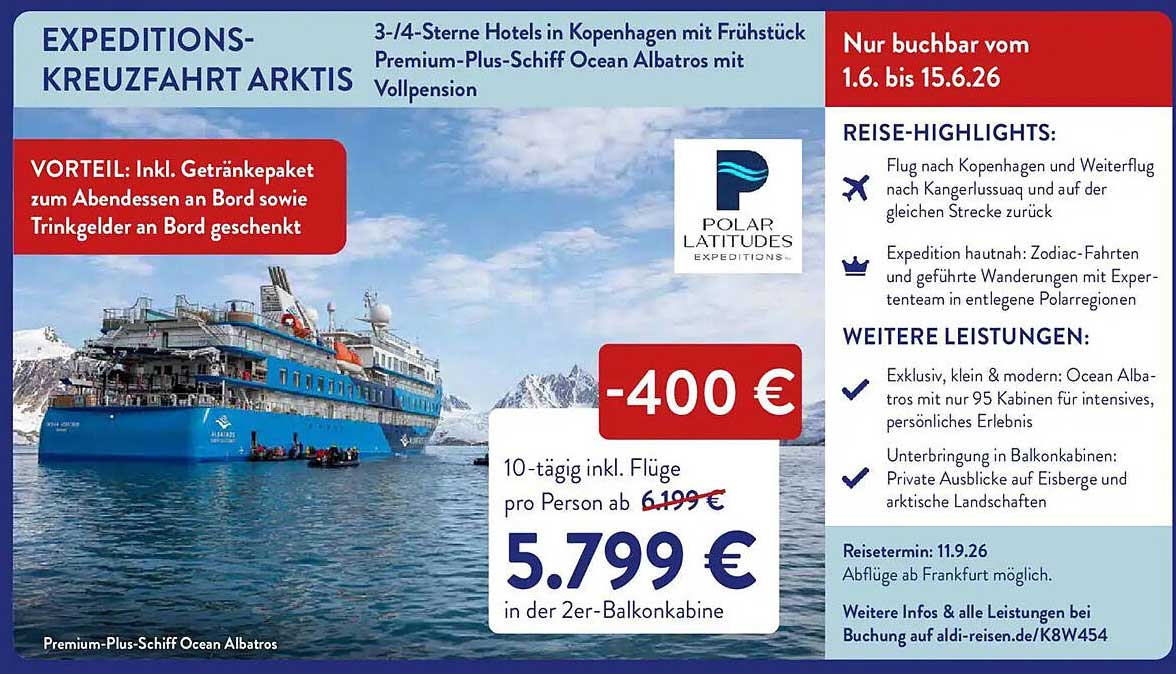 EXPEDITIONS-KREUZFAHRT ARKTIS